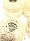 4 Vintage J p Coats Six Cord Big Ball Mercerized Crochet Thread Ecru 400 Yards