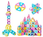 Magnetic Block 3d Toy Set 120 Pcs Building Tiles Stem Construction Kit Kids