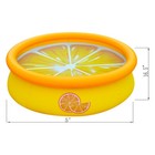 Jleisure 5  X 16 5  3d Orange Inflatable Outdoor Backyard Kiddie Swimming Pool