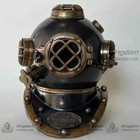 Antique 18  Diving Divers Helmet Us Navy Mark V Deep Sea Scuba Vintage Morse