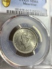 1950 Mauritius 1 2 Rupee Pcgs Ms64