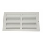 Ceiling wall Return Air Grille  12 In W X 6 In H Opening  1 2 In Bar Space 
