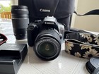 Canon Eos Rebel T6 Dslr Camera Kit Black With 18-55mm   75-300mm Lenses - Bundle