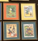 11 Vintage Framed Disney Christmas Stamps  Dominican  Redonda  Bequia  Grenada
