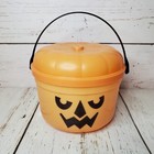 1986 Mcdonalds Halloween Treat Buckets Pail Pumpkin Witch Mcgoblin Set Of 3 Vtg