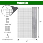 23 Gauge Galvanized Hardware Cloth 1 4  Mesh 36x50 Ft Welded Metal Wire Fencing