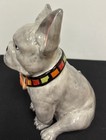 Blue Sky Clayworks French Bulldog Figurine W Flower Collar Halloween Theme 9 5   t