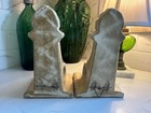 Vintage Plaster Corbels Wall Sconce Art Pair Bookends Curtain Rod Bookshelf Art