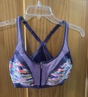 Vsx Victoria s Secret Sport Active Geo Knockout Front-close Sports Bra Size 36b