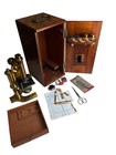 Antique  1897 Bausch   Lomb Optical Compound Microscope Very Fine Condition