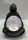 Grim Reaper Globe With Bats Halloween Decor