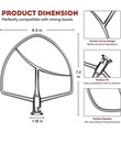 Burnished Stainless Flat Beater For Kitchenaid 6 Qt  Tilt-head Stand Mixers