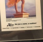 Vintage Hobie Clothing Beach Surfing 1980s Poster Card Advertisement