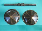 Vintage Antique Art Deco Brass Door Knobs Set