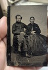 Civil War Soldier Tintype In Frock Coat  Sleeve Stripes 