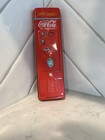 Coca-cola Red silver Advertising Pen W  Tin Case 1997 Soda Theme