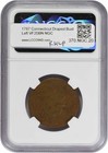 1787 Connecticut Cent Draped Bust Left Vf20bn Ngc