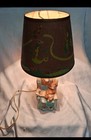 Elsie The Cow Pottery Lamp With Shade Rare Vintage