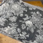Pottery Barn Grey Floral King Duvet Cover 3 Euro Shams Cotton Linen Roses