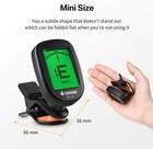Donner Rechargeable Clip On Tuner For All Instrument  Guitar Ukulele Bass Banjo 