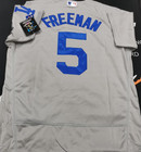 Freddie Freeman  5 Dodgers Gray Flex Base Sewn Stitched Jersey 