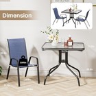 5pcs Outdoor Dining Chairs Set  Patio Table And 4 Chairs Set For Garden And Deck