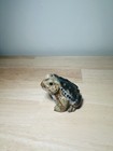 Vintage Ceramic Pottery Realistic Toad Figurine For Garden Planter Decor