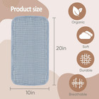 Muslin Burp Cloths 100  Cotton Pack Of 12  Soft  Gentle   Absorbent Baby Burp Cl