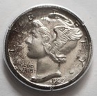 1939 Proof Mercury Silver Dime 10c - Pcgs Pr66