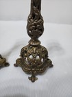 Large Kamar Israel Brass Shabbat Candlestick Holders Ornate Jewish Judaica Set