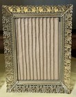 Set Of 2 Vintage Gold Toned Hollywood Regency Ornate Picture Frames Velvet Back