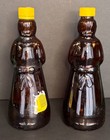 Vintage Mrs  Butterworth s Syrup Bottles Amber Glass 24 Oz Plastic Cap 10 