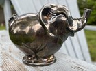 Vintage Mcm Danish Modern Silver Plated Rare Circus Elephant Bank Dana Dfa Dumbo