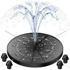 2 Pack Solar Bird Bath Fountain Pumps floating Solar Powered Fountain For Pond b