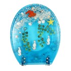 Ocean Resin Toilet Seat Decorative Toilet Seat Easy To Install  clean Blue Ocean