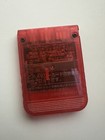 Official Sony Playstation 1 Ps1 Authentic Memory Card Oem Tested Psone Red