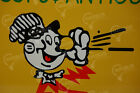 Reddy Kilowatt Electric Company 3   hour Die Cut Sign Electrician Gift 24h X 12w