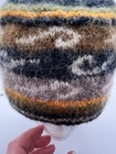 Lost Horizons Handmade In Nepal 100  Wool Beanie - Black Grey Brown Orange