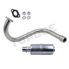 Exhaust Pipe W  Muffler Fits Honda Gx160 Gx200 Predator 212cc Duromax 7 Hp