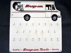 Vintage Snap-on Tools Truck Key Holder Hanger Rack Board Spp-536 Advertising