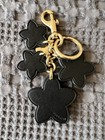 Coach Wildflower Mix Bag Charm In Black Multi   authentic  
