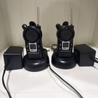 Motorola Cls1410 Uhf 4-channel Two Way Radios  2  W  Chargers   Belt Clips  used
