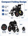 12ah Electric Wheelchair Heavy Duty Stable Motorized Wheelchair For Seniors