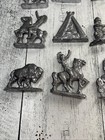 Vintage Metal Lead Playset Parts And Pieces  Lot Teepee Indian Chief  Toy Figure