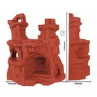 Timmee Processed Plastic Battle Mountain Tim Mee Army Men Mars Red Cave Display