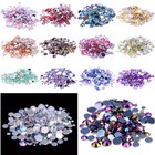 8mm Round Flat Face Flat Back Resin Crystal Rhinestones Applique Nail Art 200pcs