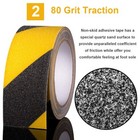Anti Slip Safety Grip Tape 4inx60ft Non Skid Tread Safety Tape With High Trac   