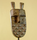 African Tribal Mask Wall Hanging Art Hand Carved Wood Sculpture Home Decor-g6427