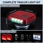 Wireless Magnetic Trailer Lights Rechargeable Led Taillight Kit Waterproof