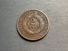 1869 Two Cent Piece     Better Date U s  Copper